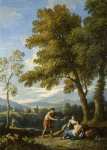 Jan Frans van Bloemen (called Orizzonte) - One of a Pair of Views of the Roman Campagna with Figures  Conversing2